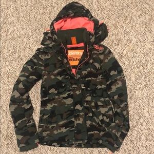 Like New Superdry Camo Windcheater Coat S